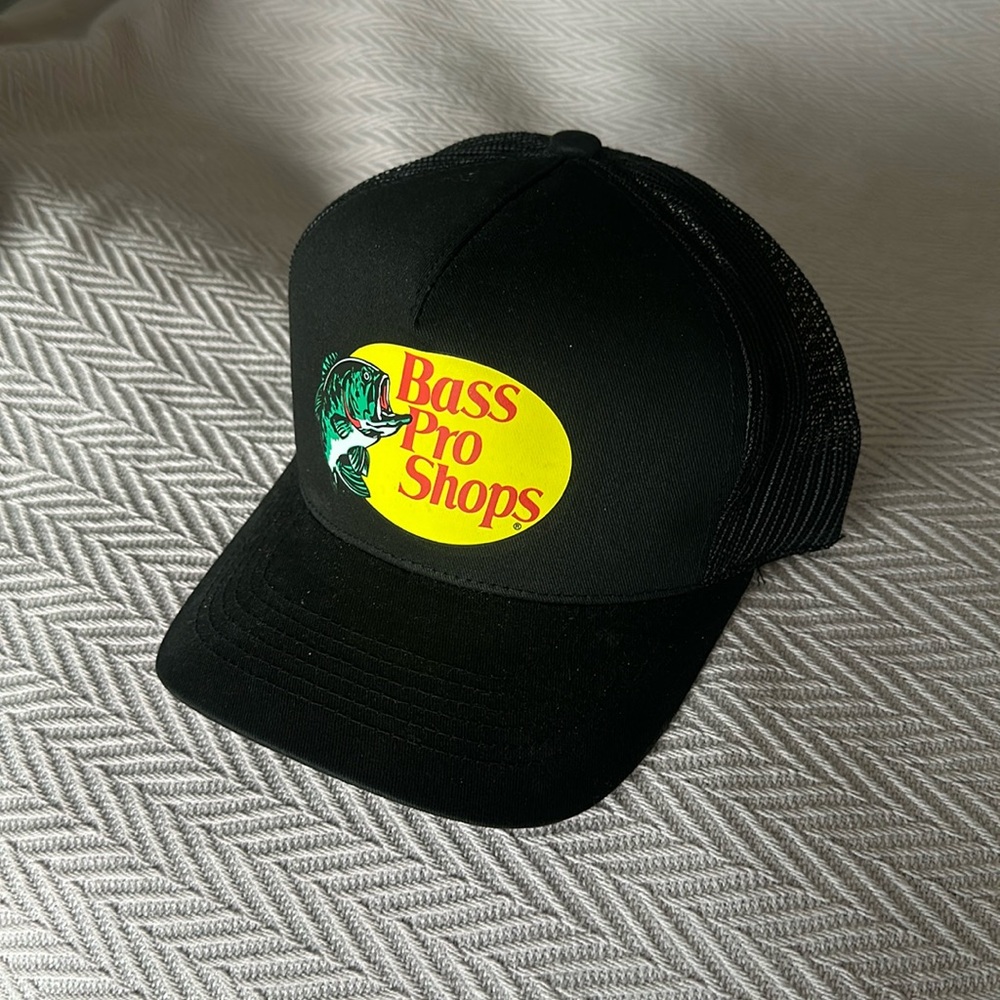 Bass Pro Shops black SnapBack.